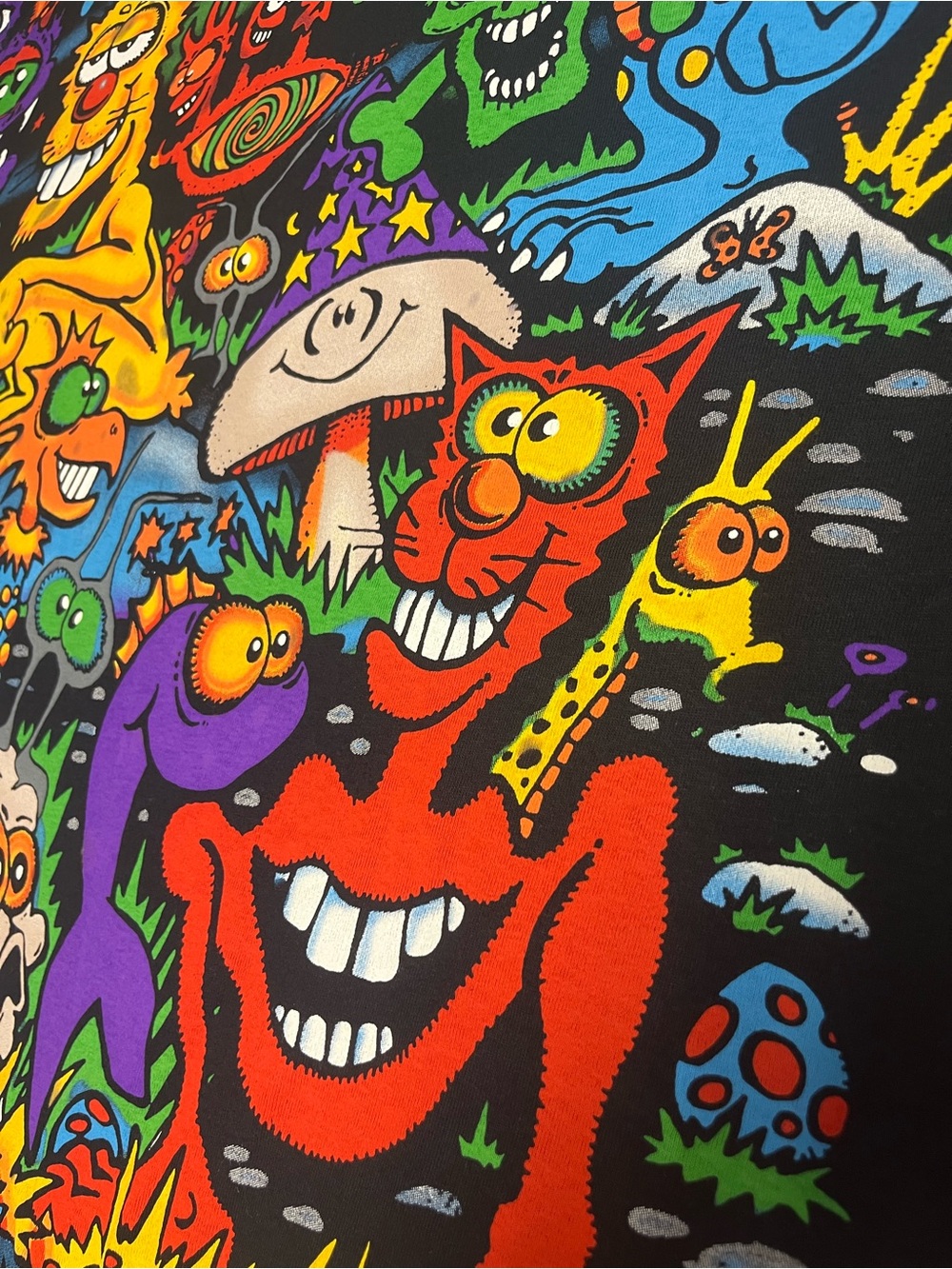 Zidzoii Joey Mars Black T- Shirt (AOP) - Picture 12 of 15